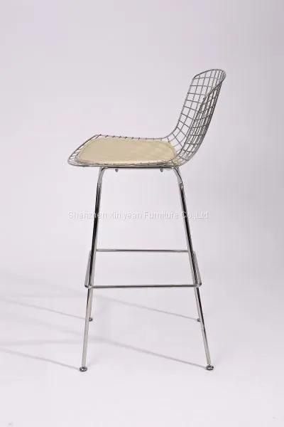 Harry Bertoia Bar Stool With Low Costs in Stainless Steel Frame photo-2