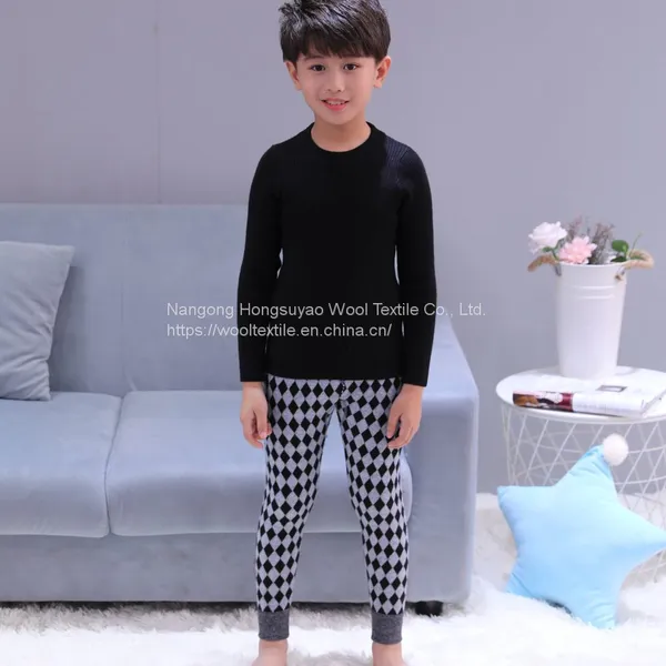 Computer Jacquard Boys Knitted Leggings/ Kids Pants Trousers for Sale photo-2