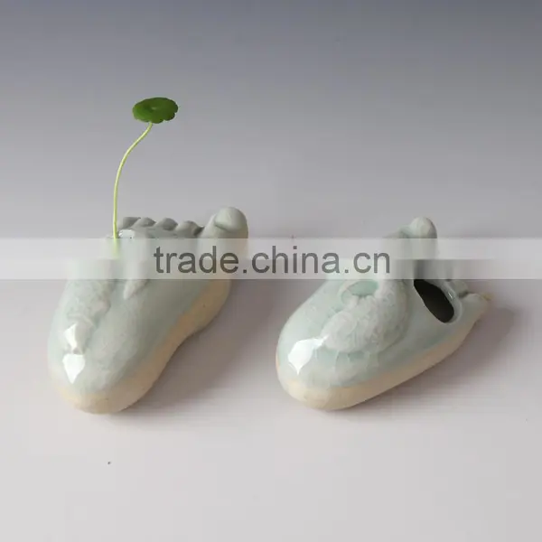 Professional Garden Supplier Competitive Price Ceramic Turtle Flower Pot photo-3