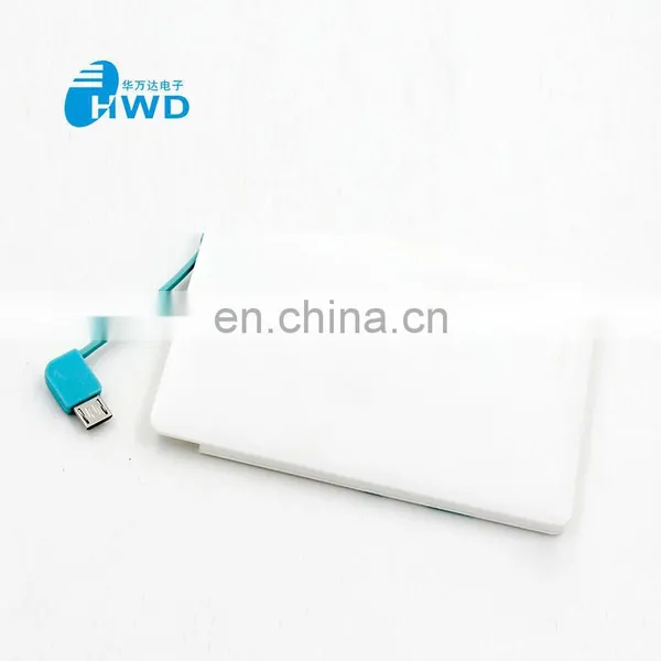 Custom Logo Gift Rohs External Portable Card Power Bank 2600mAh photo-2
