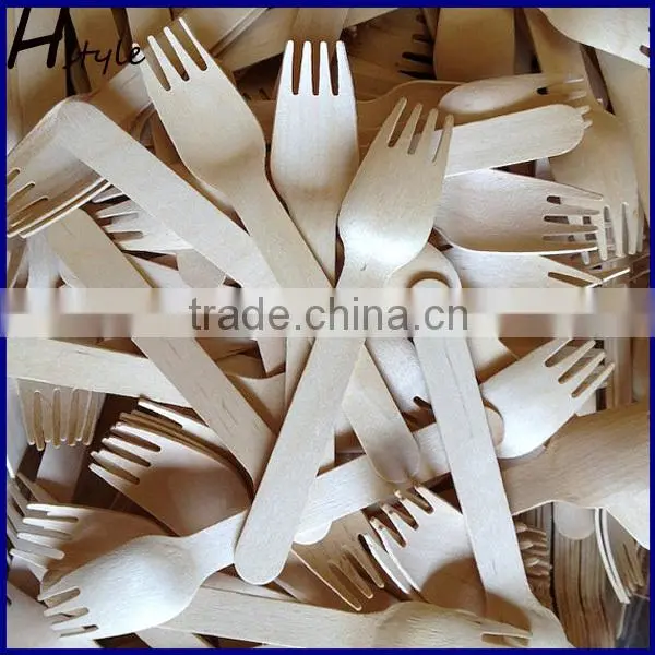 Wooden Forks/Knives/Spoon Engraved Disposable Wooden Tableware Set SPT013B photo-4