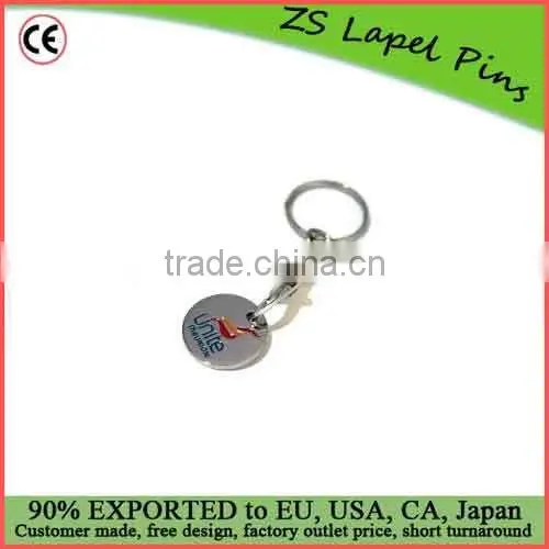 Custom Very Nice Gift Quality Trolley Coin Keyring photo-6