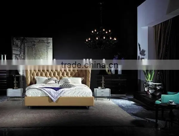 European Style Luxury Leather Bed/soft Bed photo-6