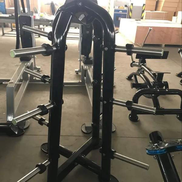 Custom Logo Vertical Professional Fitness Stand Bumper Plate Weightlifting Barbell Bar Gym Storage Weight Plate Storage Rack photo-3