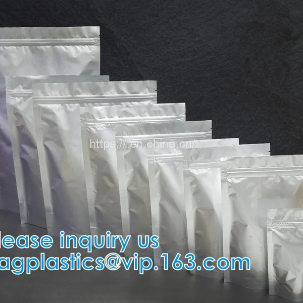 Aluminium Biodegradable Foil Packaging Soft Zipper Stand Up Bottom Gusset Plastic Drinking Pouches Bags With Straws photo-5