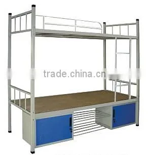 (DL-B1) Factory Price Cheap Durable School Furniture Dormitory/ Army/ Home Metal Bunk Bed For Adult With Stair photo-5