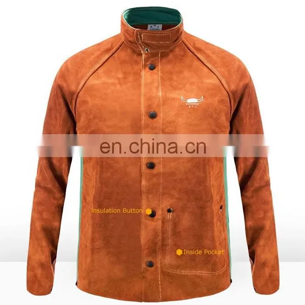 High Visibility Reusable FR Cotton Fire Retardant Clothing With Reflective Tape for Men's Working Safety photo-2