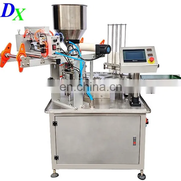 900 Rotary Cup Bottle Plastic Bucket Paste Liquid Filling Sealing Capping Machine photo-5