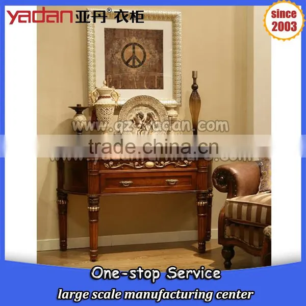 High End Retro Console Table, Wall Table Using, Corner Console Table Wooden Carving Design photo-2