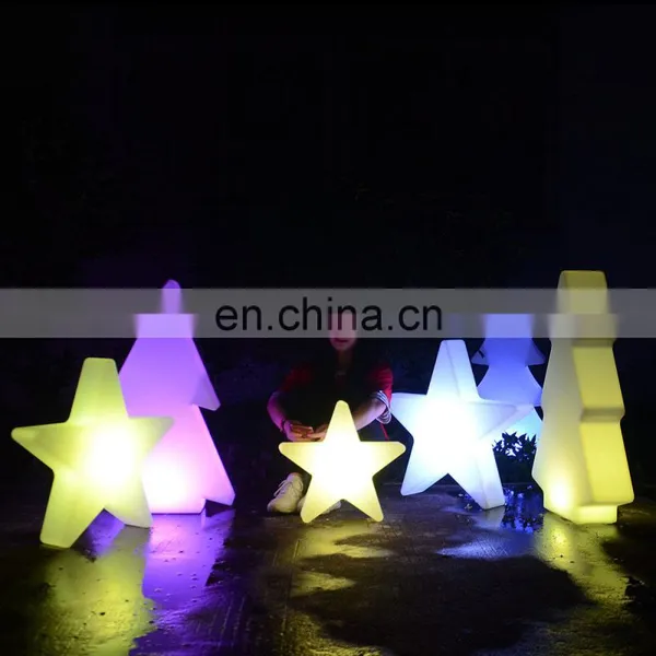 LED DMX дерево / беспроводной фестевальный, вечериночный декоративный мини-освещенный пластиковый LED-стойк, Рождественский светящийся звезда/дерево/снежный ламп