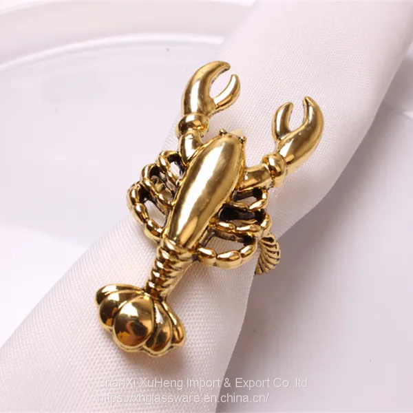 Marine Features Metal Napkin Rings Nautical Napkin Holders for Dining Table Banquet photo-3