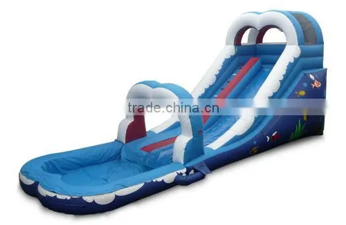 Inflatable Floating Water Slide With Pool for Kids and Adults photo-2