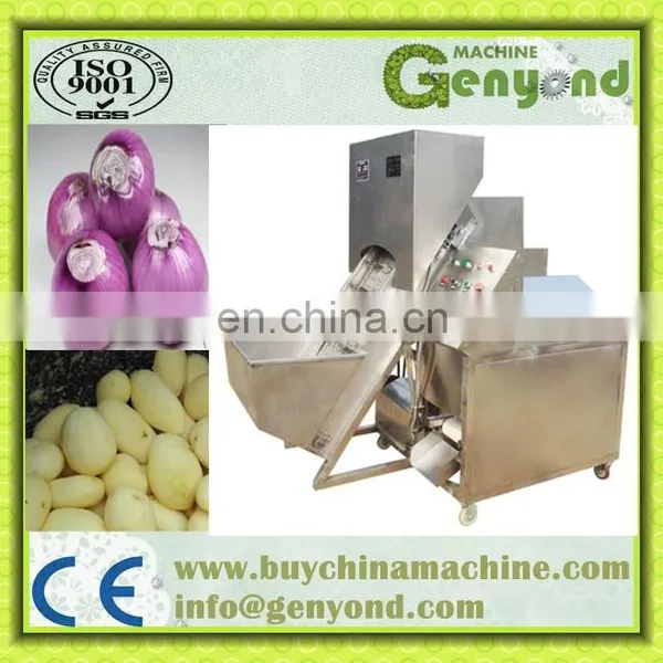 Factory Genyond Hot Sales Industrial Full Automatic Onion Peeler Peeling & Roots Tails Two Edds Cutting Machine photo-2