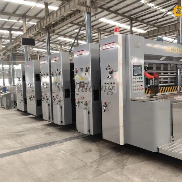 Automatic 3 Colour Flexo Printer Slotter Die Cutter Machine photo-4