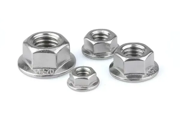 304 Stainless Steel Fasteners, Bolts, Flange Nuts, DIN6923 Anti Slip Nuts photo-2