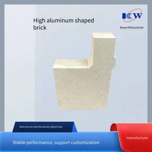 Kewei High-alumina Special-shaped Bricks, Refractory Bricks for Lime Kiln Masonry, Erosion-resistant, High Compressive Strength, Physical Refractory Manufacturer