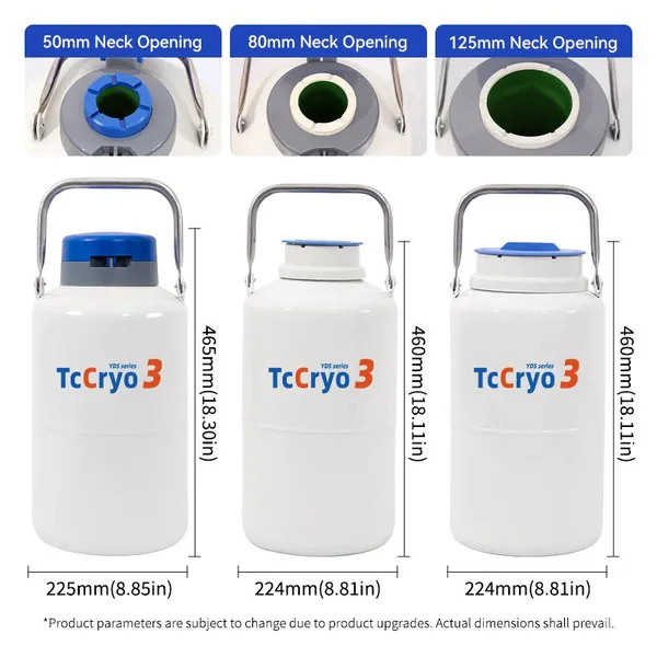 Togo 3L Liquid Nitrogen Tank for Cell Storage Price Semen Tank for Sale TcCryo photo-3