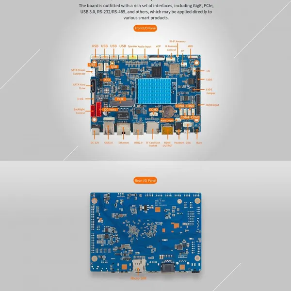 GeniusCore 7 Inch RK3566 Open Frame Industrial Android HMI Panel PC K-3566 | Low Power Capacitive Touch photo-5