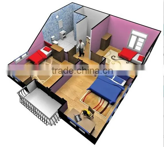 2015 Modern Steel Structure Luxurious Prefab Villa/luxury Prefab Steel Villa for Sale photo-4