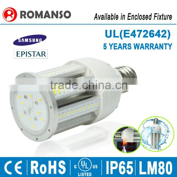 Internal Driver IP65 Waterproof LED Corn COB Bulb E27 E40 CE ROHS 5 Years Warranty photo-4