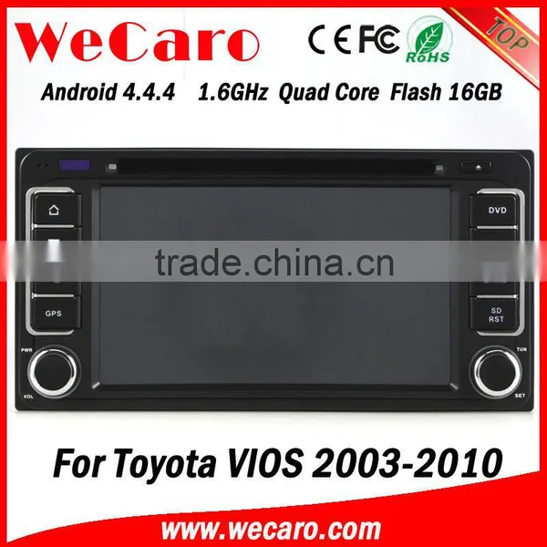 6.2 Inch Android 4.4.4 HD 1024*600 Touch Screen Car Gps Navigation Fortoyota Vios 2 Din Car Dvd Player With WIFI 3G Internet photo-4