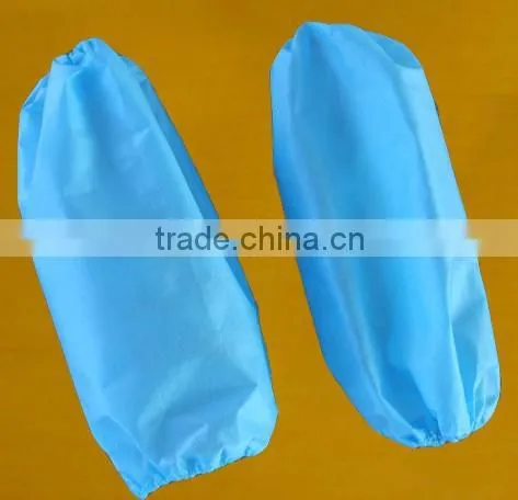 16" 18" Single Use Non Woven PP Sleeve Covers Oversleeves Elastic Cuff
