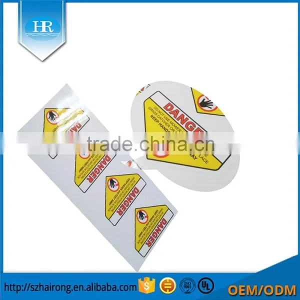 High Quality 3M Embossed Synthetic Paper Logo Sticker With Film photo-4