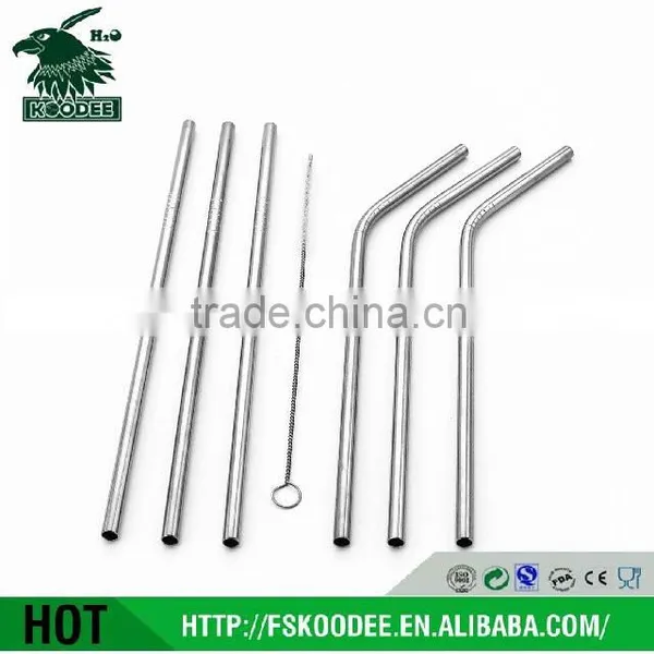 2016 New Product Mousse Straw Stainless Steel Drinking Straws