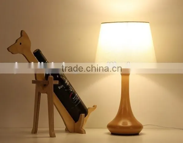 Natural Color Wooden Table Lamp LED Wood Table Lamp JK-879-18 LED Wood Table Light photo-2