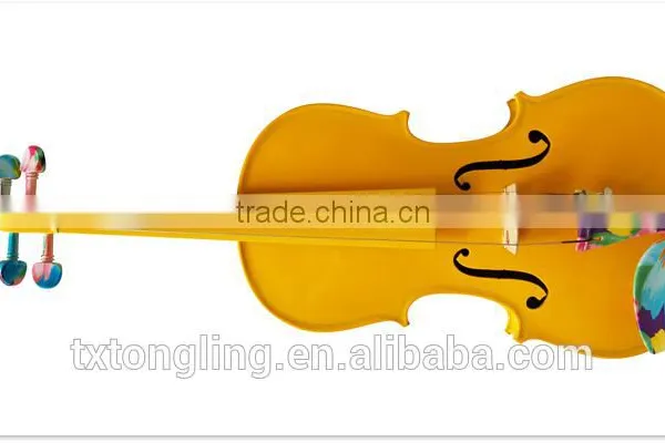 Yellow Violin With Art Colored Fittings (TL-DS0002) photo-3