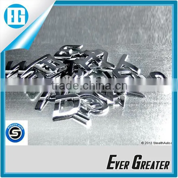 Custom Best Quality Plastic Chrome Car Emblem Lettering Sticker Metal Badge for Car Metal Chrome Emblem photo-3