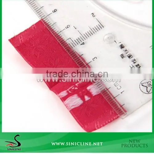 Sinicline Weaving Technics Damask Red Size Label for Garment photo-4