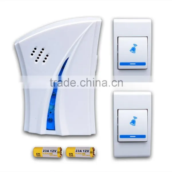 Wireless Door Bell 80m Home 2 Transmitters Remote Control Chime 36songs Doorbell photo-6