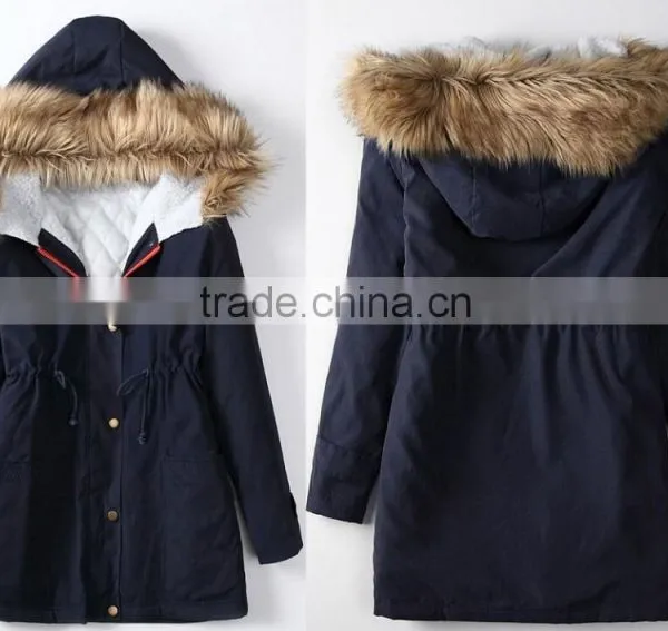 New Ladies Women's Winter Warm Casual Parka Fur Jacket Hooded Lady Jacket photo-5