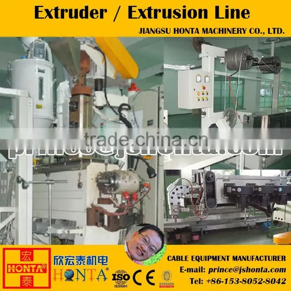 Jiangsu Suzhou Kunshan Factory Price Plastic Coating Equipment Pvc Extrusion Machine for Electric Cable Wire Production photo-2