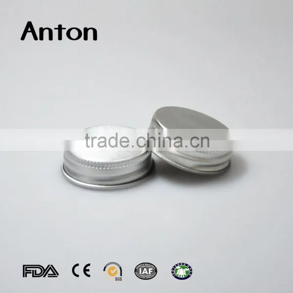 33mm Silver Aluminum Cap for Cream Jars photo-2