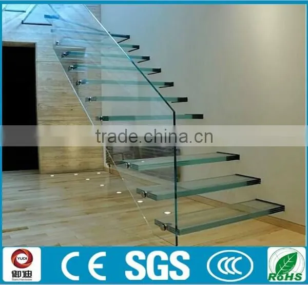 Tempered Glass Floating Stairs Made in China--YUDI photo-2