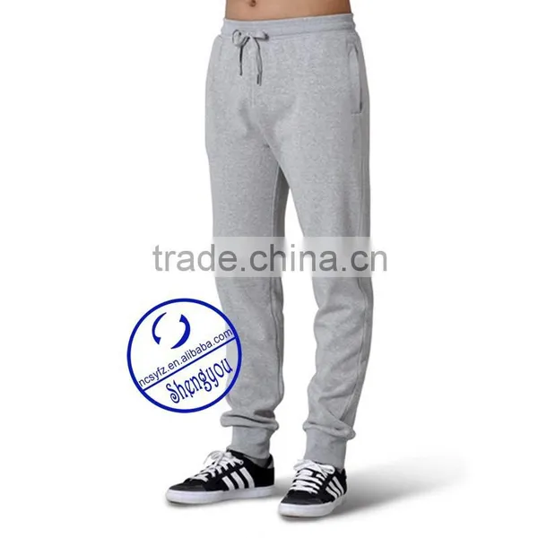 Custom Blank Grey Jogger Pants for Men photo-2