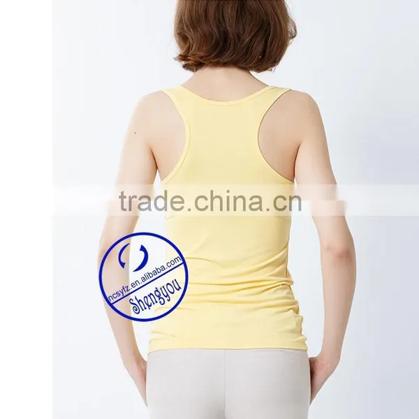 Custom Modal Cotton Plain Womens Tank Top photo-3