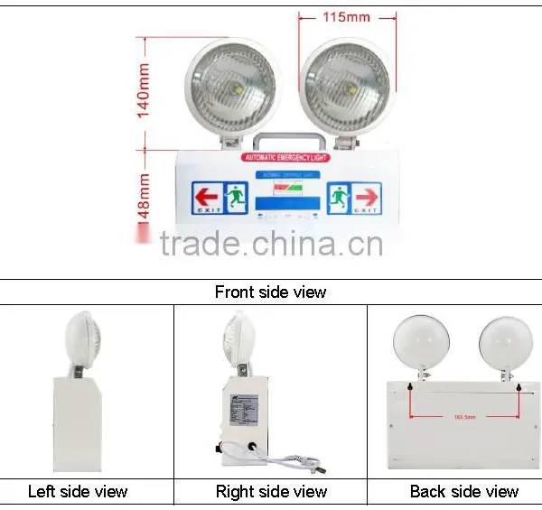 2016 New Products Best Quality Rechargeable Emergency Light With Exit Signs photo-4