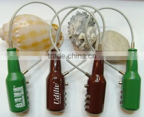 Factory Direct New Products Bottle Shape Combination Cable Locks photo-3