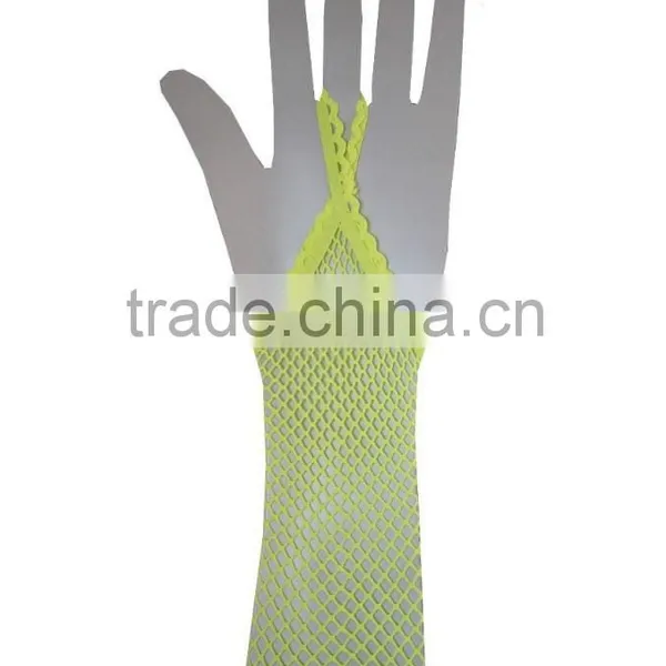 Fishnet Long Gloves Party Fancy Dress Bride Wedding Mesh Glove photo-4