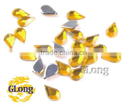 5*8mm Water Drop 3D Shape Acrylic Flat Back Mix Color Rhinestone Crystal For Stylish Bag Garment Shoes #GY015-8P(Mix-s) photo-4