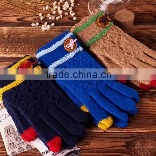 Best Sellers Cute Flower Touch Screen Gloves For Girls For Christmas 2015 photo-2