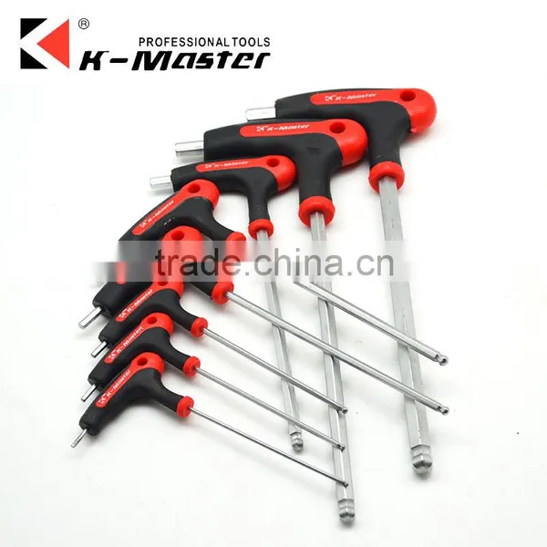 K-Master Manufacture T Handle Ball Point Hex Key 2-10mm Screwdriver Hex Key photo-4