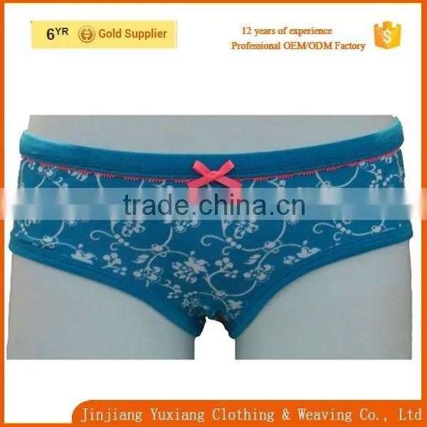 Newest Butterfly in Waistband Allover Print Plus Size Hot Young Girl Sexy Underwear