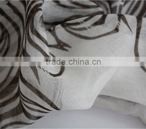 Peacock Printed Square Modal Scarf photo-5