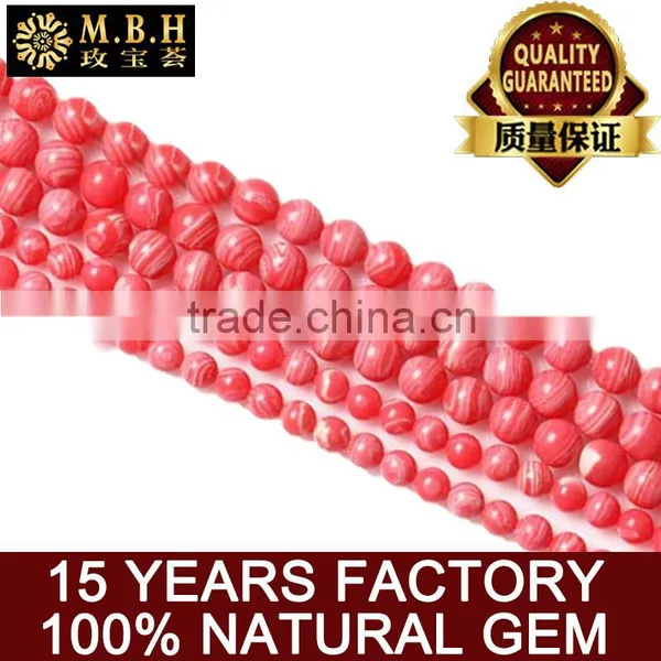 Fashion Gemstone Crystal Beads Wholesale Natural Rhodocroshite Loose Beads Semi DIY Handmade Beaded Jewelry Chain