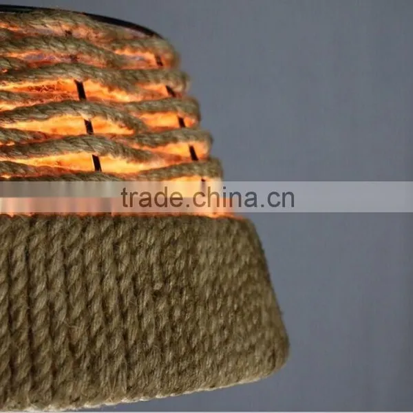 Hot Model Lee Broom Hemp Rope Bulb Replica Chandelier photo-5