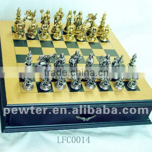 Antique Soldier Metal Chess